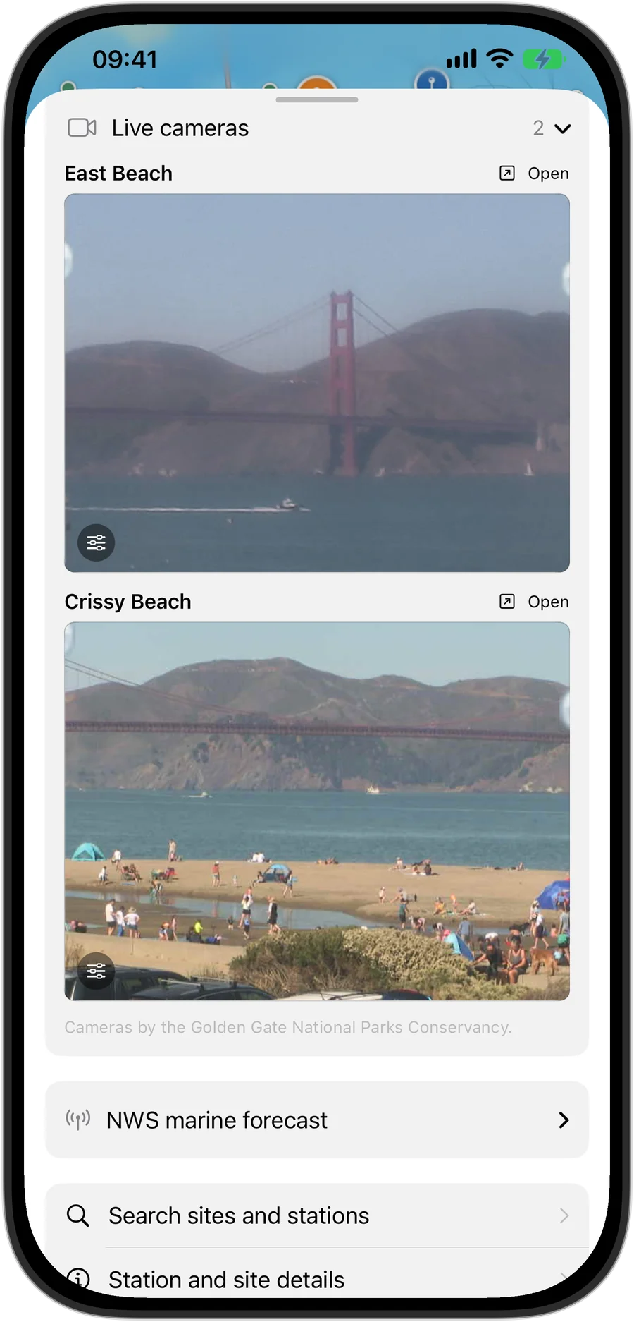 WindWaterSail: crissy field live cameras